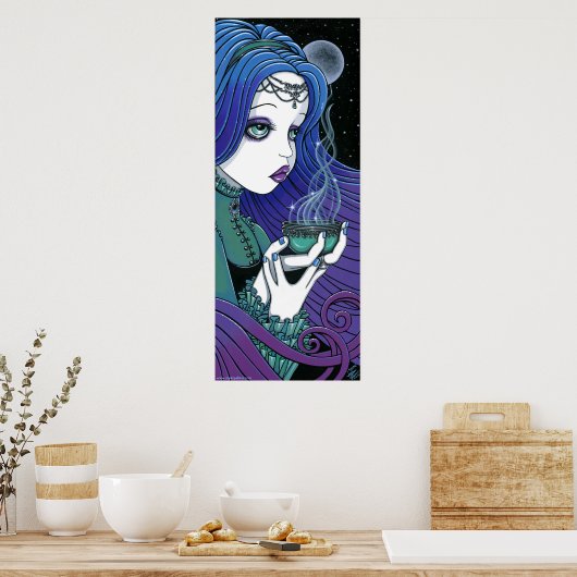 "Soma" Celestial Moon Ritual Fae Poster (Keuken)