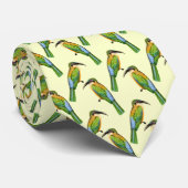 Somali Bee-Eater Art Pattern Stropdas (Opgerold)