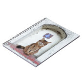 Somali Cat in Alcove Old World Scene Notitieboek (Linkerzijde)