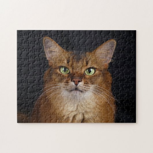 Somali Cat Photo Portrait Legpuzzel (Horizontaal)