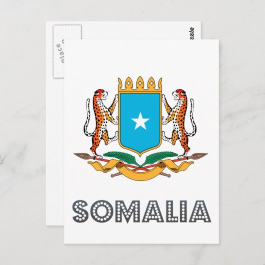 Somali Emblem Briefkaart (Voorkant / Achterkant)