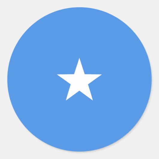 Somalia Fisheye Vlag Sticker (Voorkant)