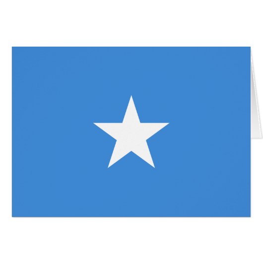 Somalia Flag (Voorkant Horizontaal)