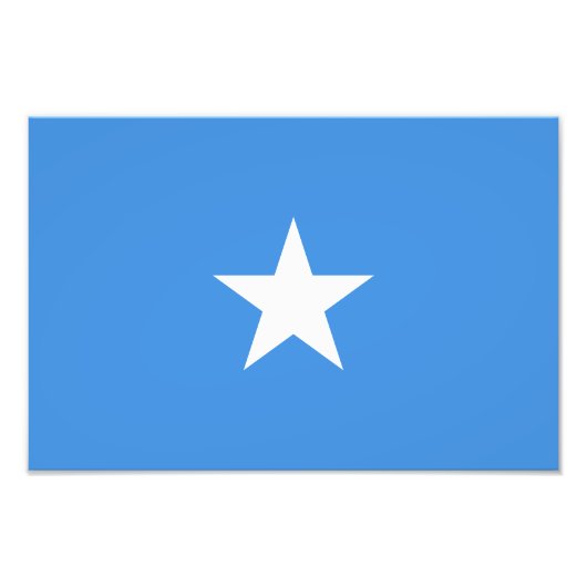 Somalia Flag Foto Afdruk (Voorkant)