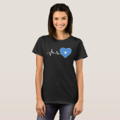 Somalia Flag In Heart As Somalia Hearts For Somali T-shirt (Voorkant volledig)