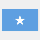 Somalia Flag Rechthoekige Sticker (Voorkant)