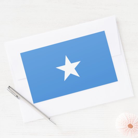 Somalia Flag Rechthoekige Sticker (Envelop)