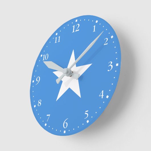 Somalia Flag Ronde Klok (Hoek)