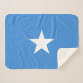 Somalia Flag Sherpa Deken (Voorkant (horizontaal))