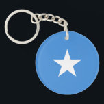 Somalia Flag Sleutelhanger<br><div class="desc">Patriotic flag of Somalia.</div>