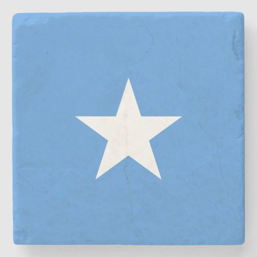 Somalia Flag Stenen Onderzetter (Voorkant)