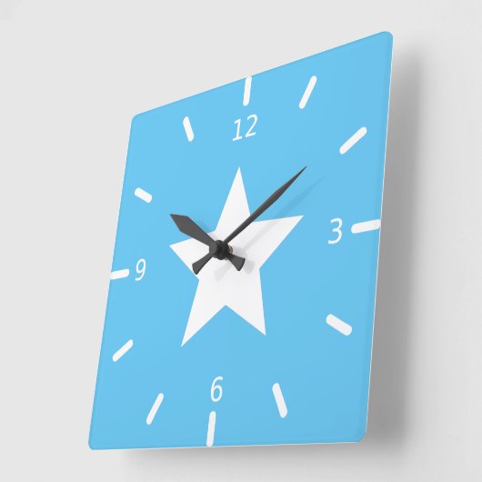 Somalia flag  vierkante klok (Hoek)
