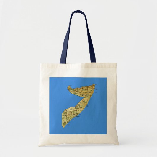 Somalia Map Bag Tote Bag (Voorkant)