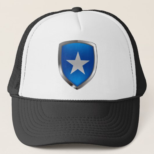 Somalia Metallic Emblem Trucker Pet (Voorkant)