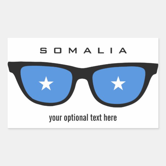 Somalia Shades aangepaste stickers (Voorkant)