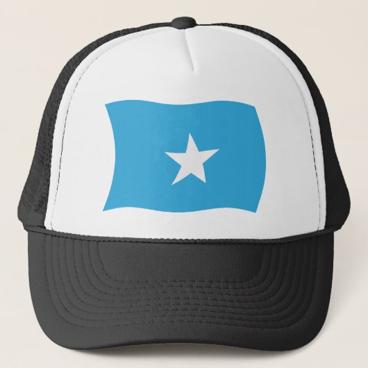 Somalia Vlag Hoed Trucker Pet (Voorkant)
