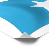 Somalia Vlag Poster Print (Hoek)