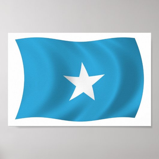 Somalia Vlag Poster Print (Voorkant)