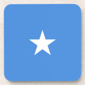 Somaliaanse vlag bier onderzetter (Voorkant)