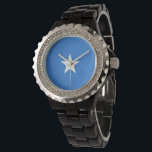 Somaliaanse vlag horloge<br><div class="desc">Een ideaal geschenk voor iedereen die patriottisch is voor zijn land!</div>