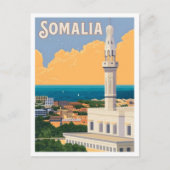 Somalië Afrika Vintage Reizen  Briefkaart (Voorkant)