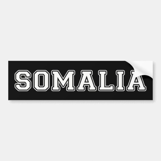 Somalië Bumpersticker (Voorkant)