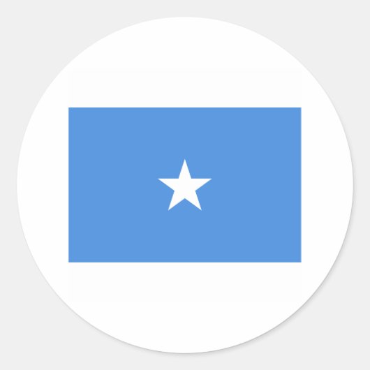 Somalië FLAG International Ronde Sticker (Voorkant)
