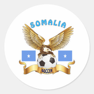 Somalië Football Design Ronde Sticker