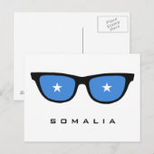 Somalië heeft aangepaste tekst en kleurenbriefkaar briefkaart (Voorkant / Achterkant)