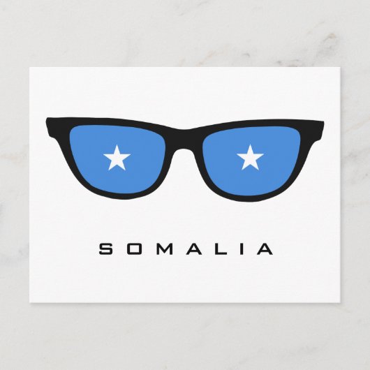 Somalië heeft aangepaste tekst en kleurenbriefkaar briefkaart (Voorkant)