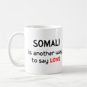 somalië houdt van koffie - mok