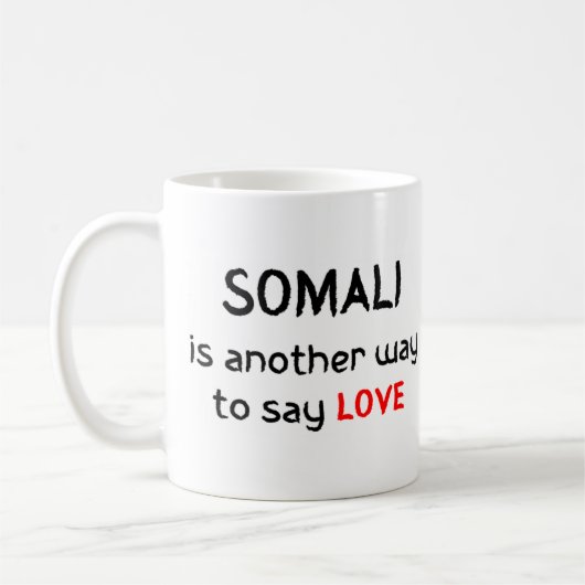 somalië houdt van koffie - mok (Links)