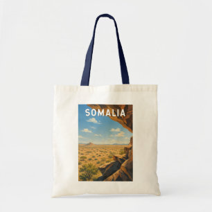 Somalie Illustratie Reis Kunst Vintage Tote Bag