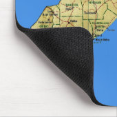 Somalië Kaart Mousepad Muismat (Hoek)