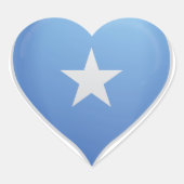 Somalië liefde vlag trots hart sticker (Voorkant)