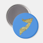 Somalië Map Magnet (Voorkant / Achterkant)