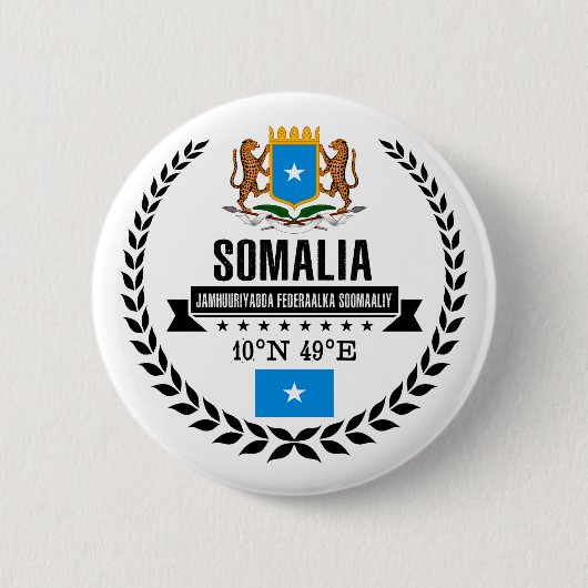 Somalië Ronde Button 5,7 Cm (Voorkant)