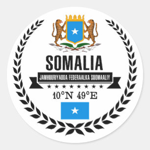 Somalië Ronde Sticker