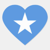 Somalië/Somalische/Somalische vlag Hart Sticker (Voorkant)