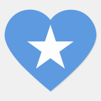 Somalië/Somalische/Somalische vlag Hart Sticker