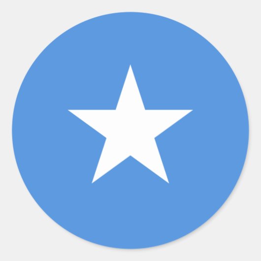 Somalië/Somalische/Somalische vlag Ronde Sticker (Voorkant)