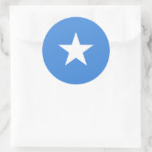 Somalië/Somalische/Somalische vlag Ronde Sticker (Tas)