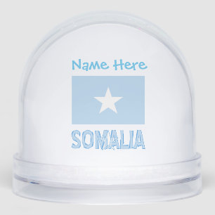 Somalië Somalische Vlag Blauw Personalisatie Sneeuwbol