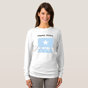 Somalië Somalische Vlag Zwart Personalisatie T-shirt