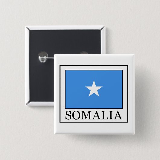 Somalië Vierkante Button 5,1 Cm (Voorkant /achterkant)