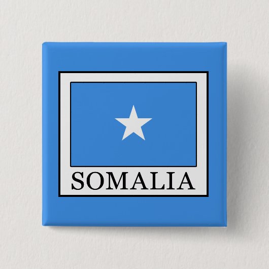 Somalië Vierkante Button 5,1 Cm (Voorkant)