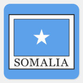 Somalië Vierkante Sticker (Voorkant)