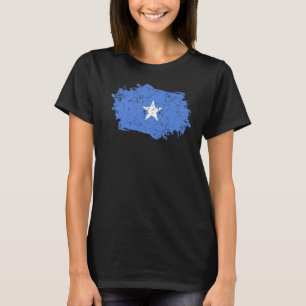 Somalië Vlag Grunge Land Vlag Somalië T-shirt