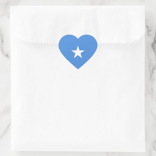Somalië Vlag Hart Sticker (Tas)