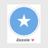 Somalië Vlag Ronde Sticker (Vel)